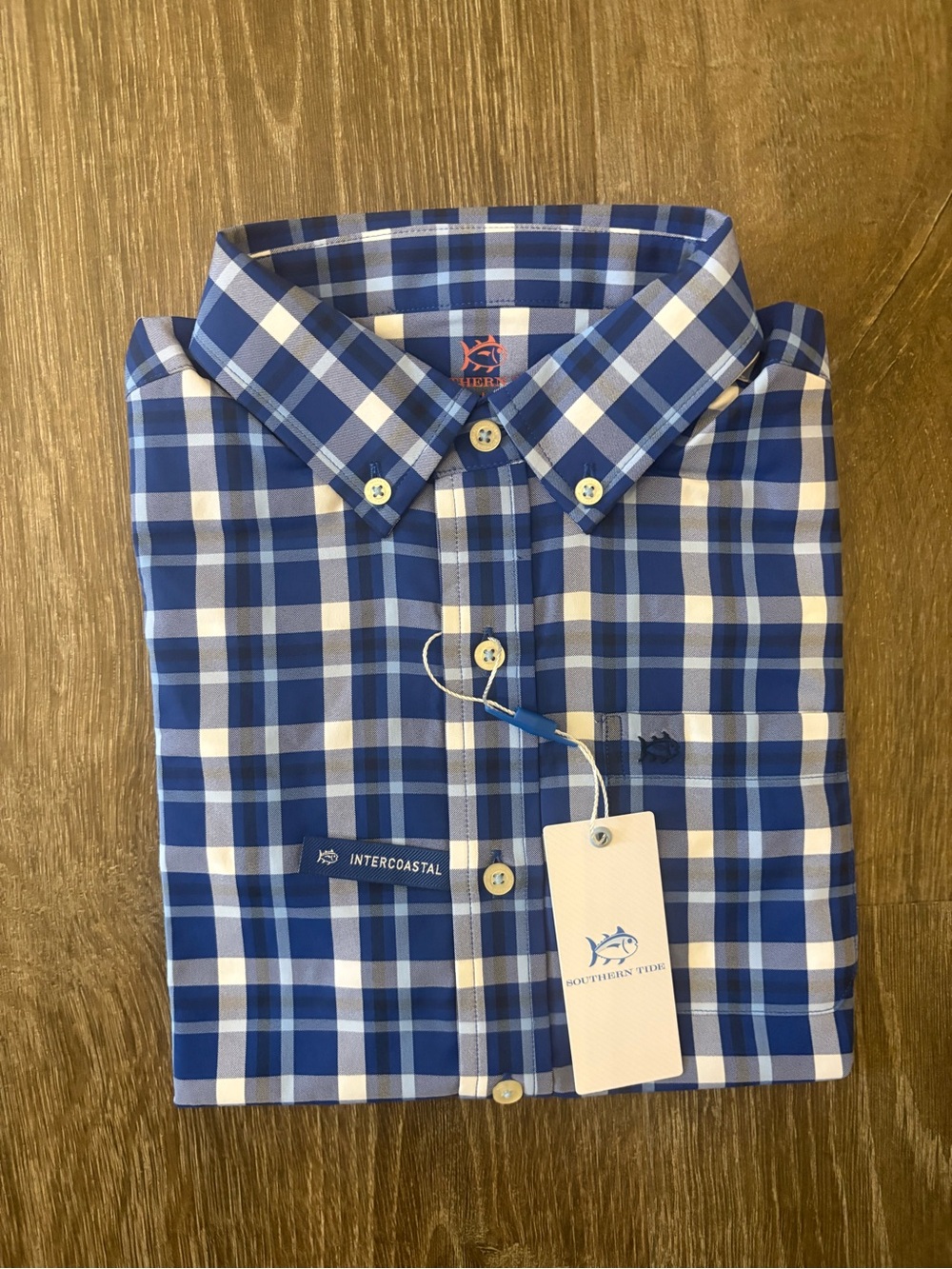 Southern Tide Youth River Ridge Plaid Sport Shirt - NEW! Size Large (12/14)